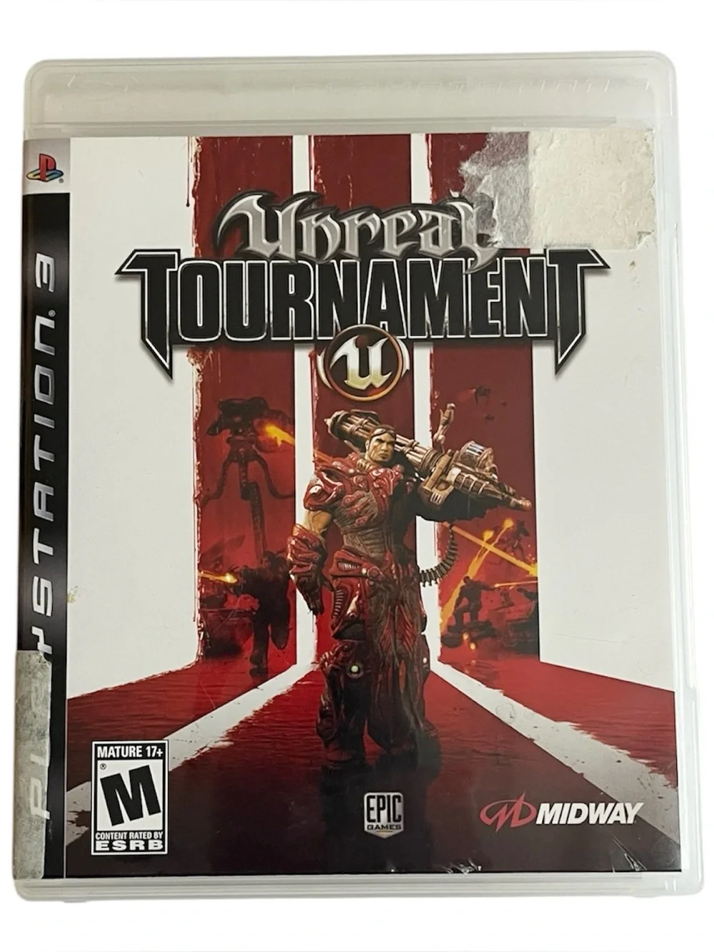 UNREAL TOURNAMENT 3 (Sony PS3 PlayStation 3, 2007) W/MANUAL